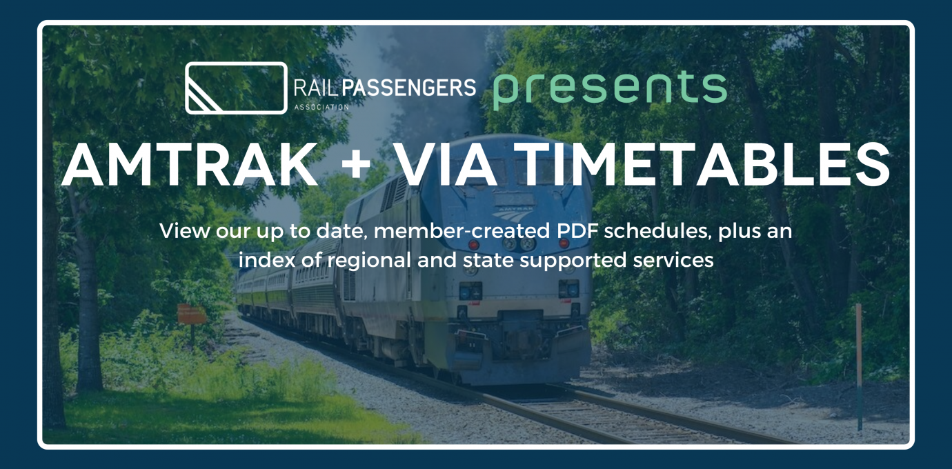 Amtrak + VIA Rail Timetables